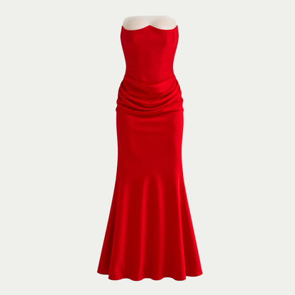 Damen Maxikleid Hochzeitsgast Säulenkleid