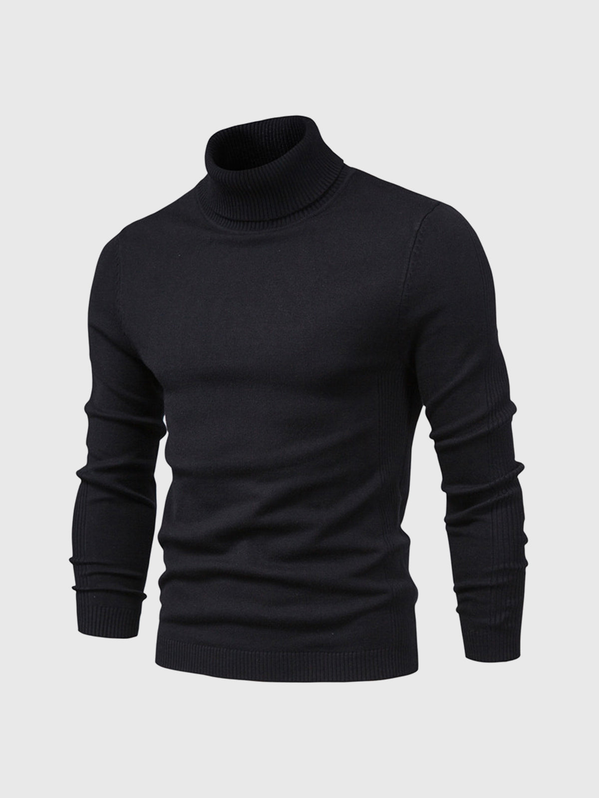 Herren Rollkragenpullover Kurz Waschbar