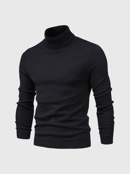 Herren Rollkragenpullover Kurz Waschbar