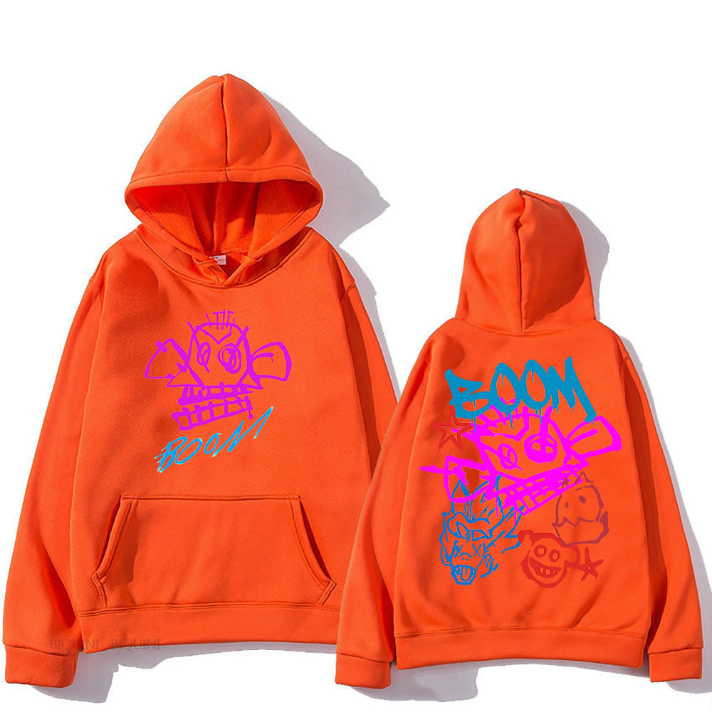 Eveloria Damen Langarm-Hoodie Arcane Jinx Cartoon