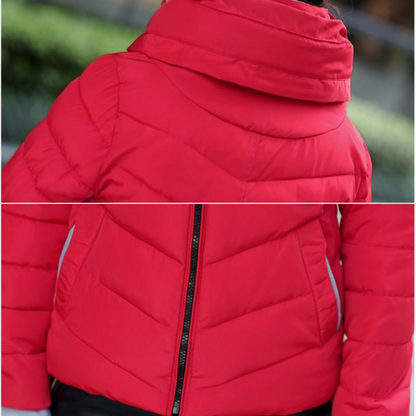 Eveloria Damen Steppjacke Daunenfüllung Kapuze