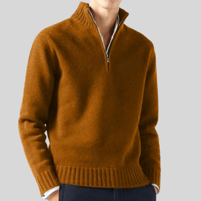 Herren Pullover Halbreißverschluss