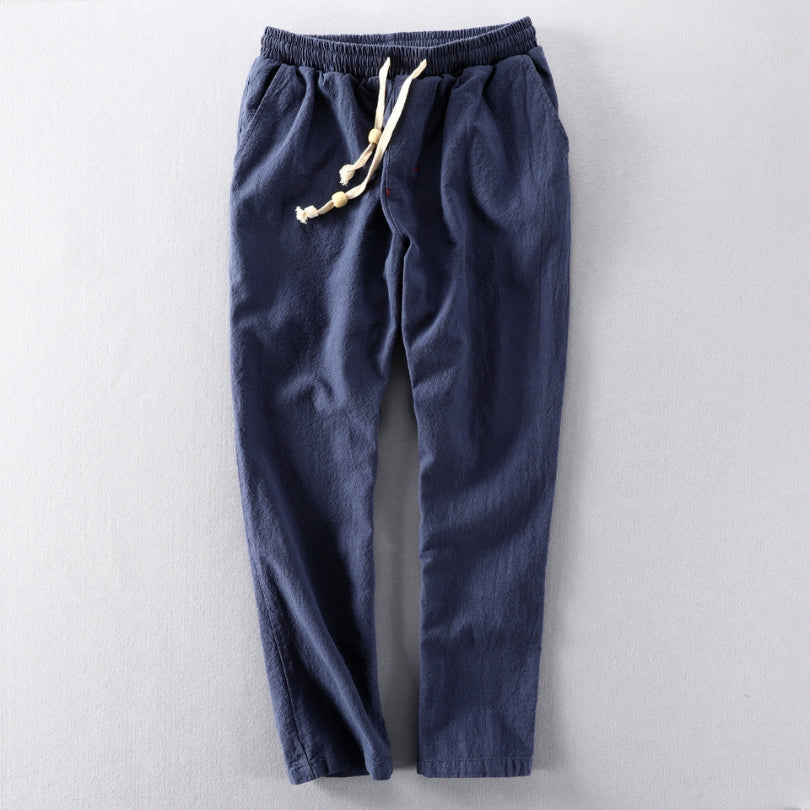 HerrenLockerhose Kordelzug Baumwolle Bequem Schwarz - Eveloria