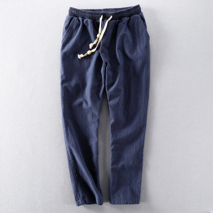 HerrenLockerhose Kordelzug Baumwolle Bequem Schwarz - Eveloria