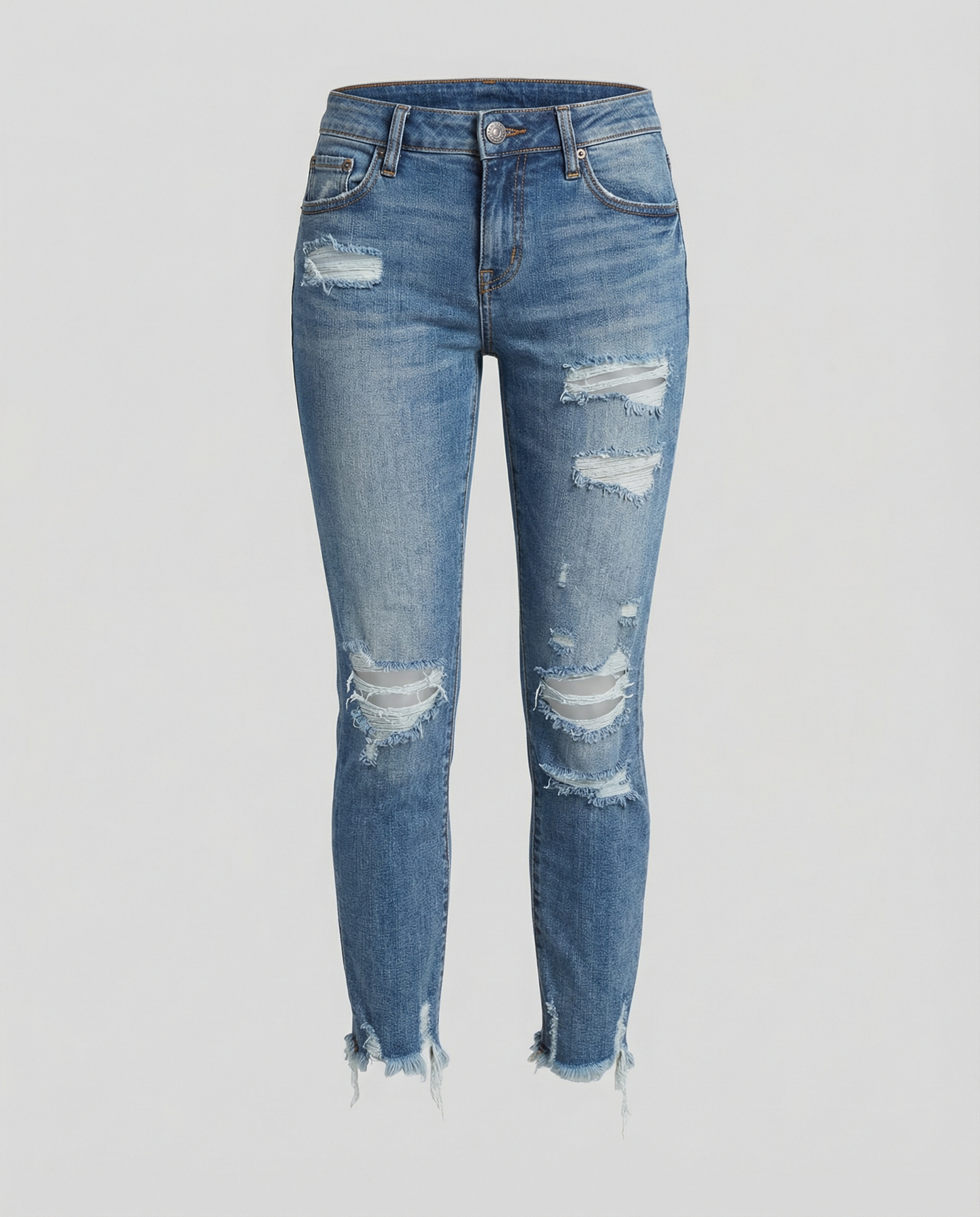 Damen Ripped Jeans Trendstoff