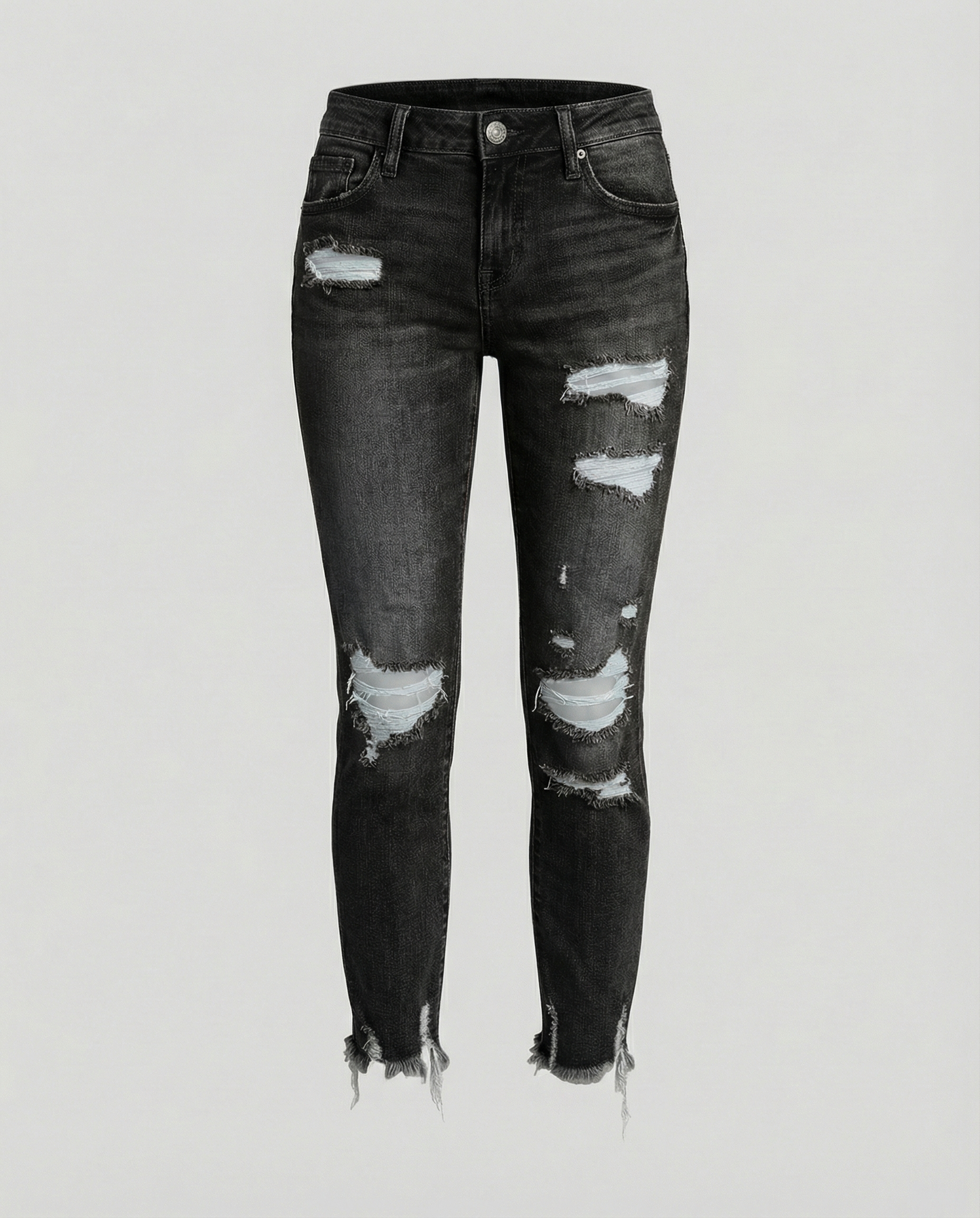 Damen Ripped Jeans Trendstoff