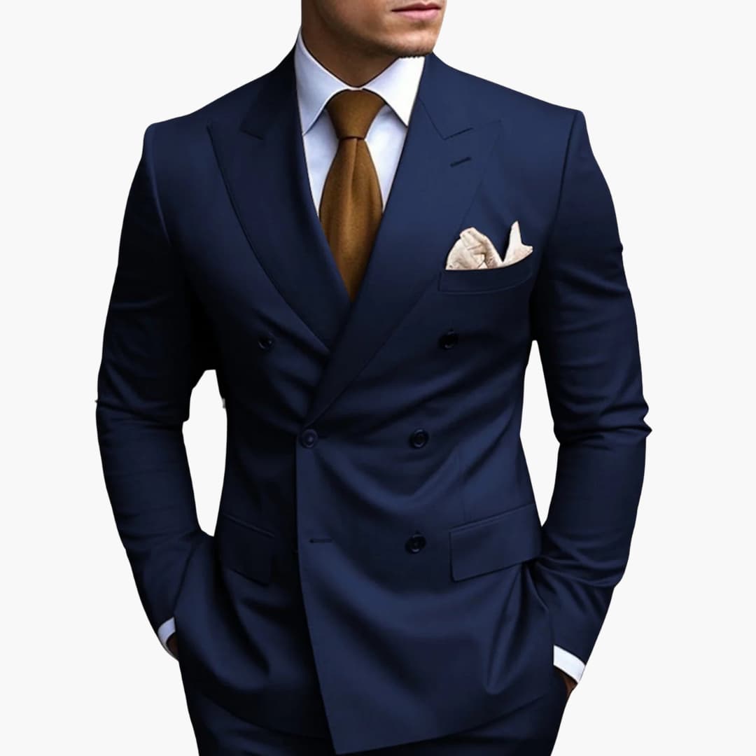 Herren Zweireiher Anzug Elegant