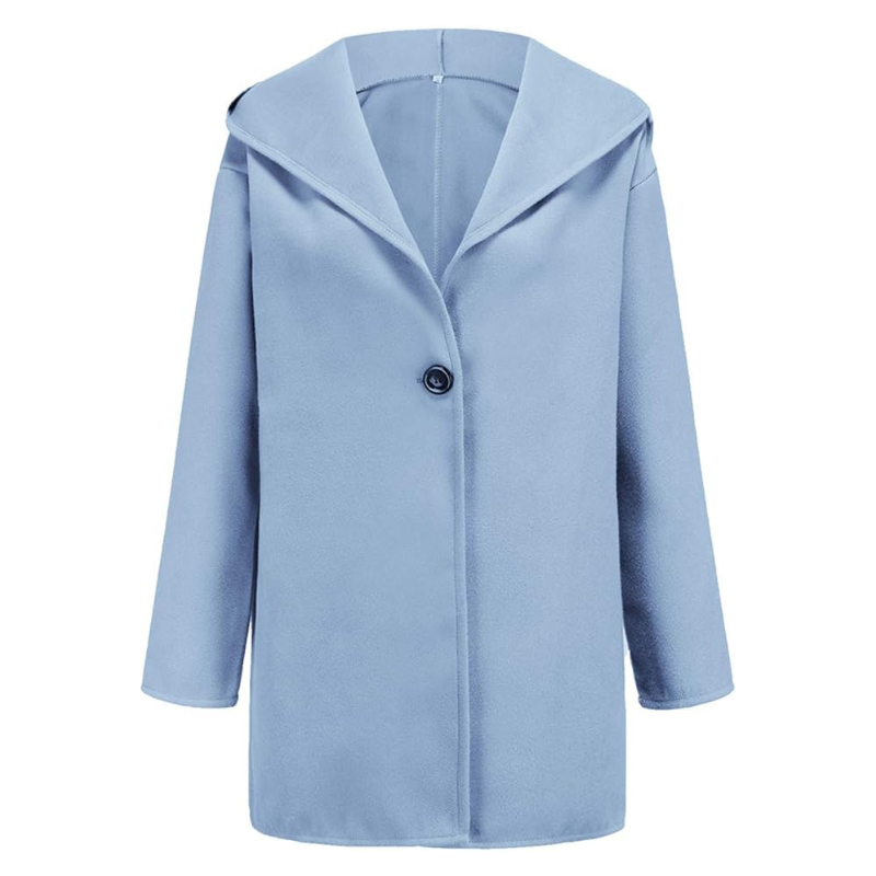 Eveloria Damen Trenchcoat Klassisch Wollstoff Beige