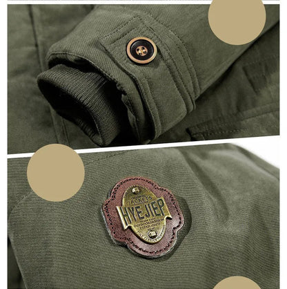 Herren Winterjacke Lang Mit Kapuze