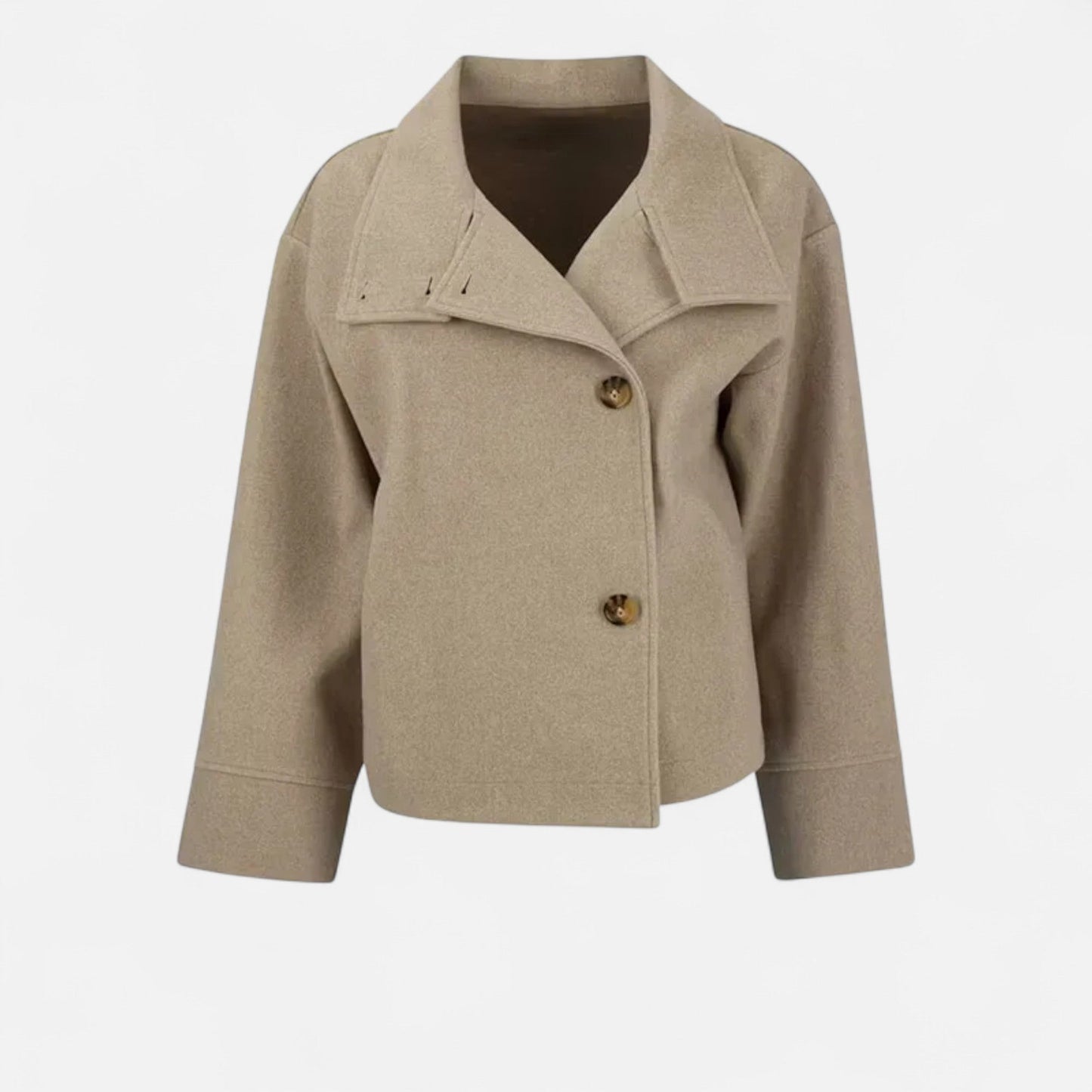 Damen Kurzjacke Moderner Stehkragen Zeitlos