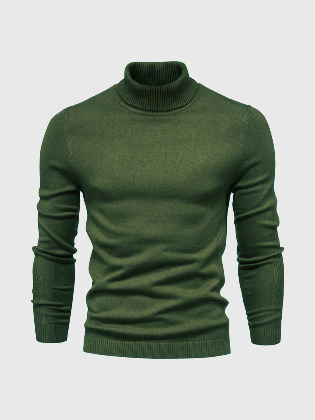 Herren Rollkragenpullover Kurz Waschbar