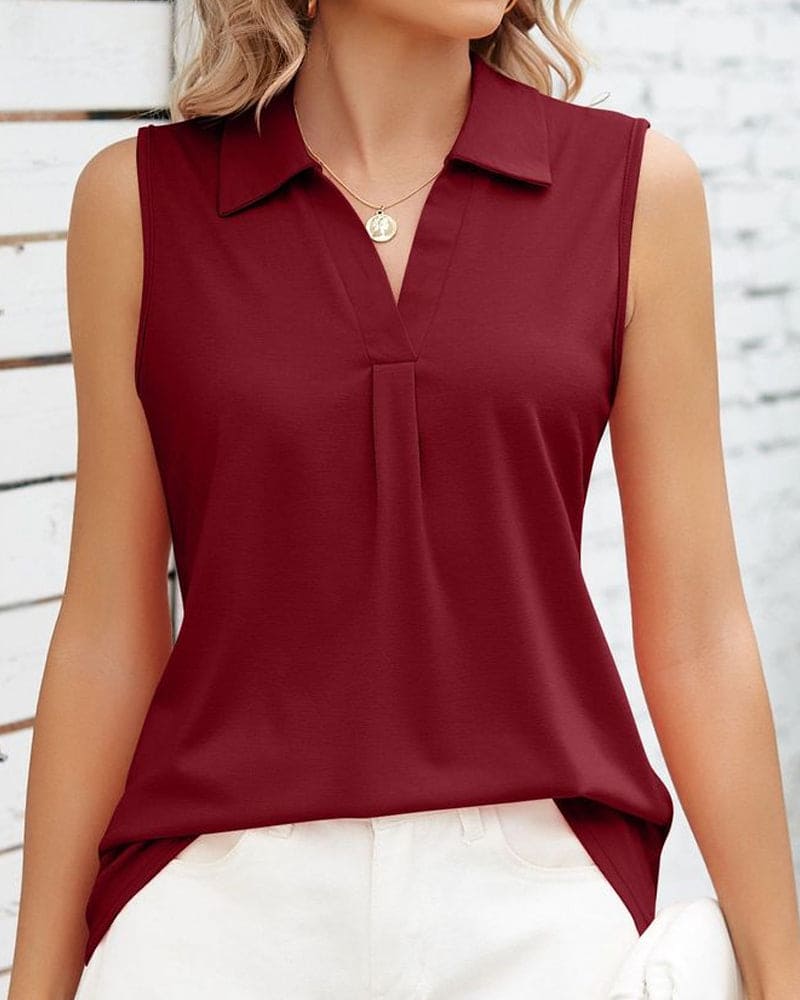 Eveloria Damen Ärmellose Bluse Leicht