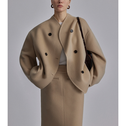 Eveloria Damen Oversized Mantel Übergangsjacke