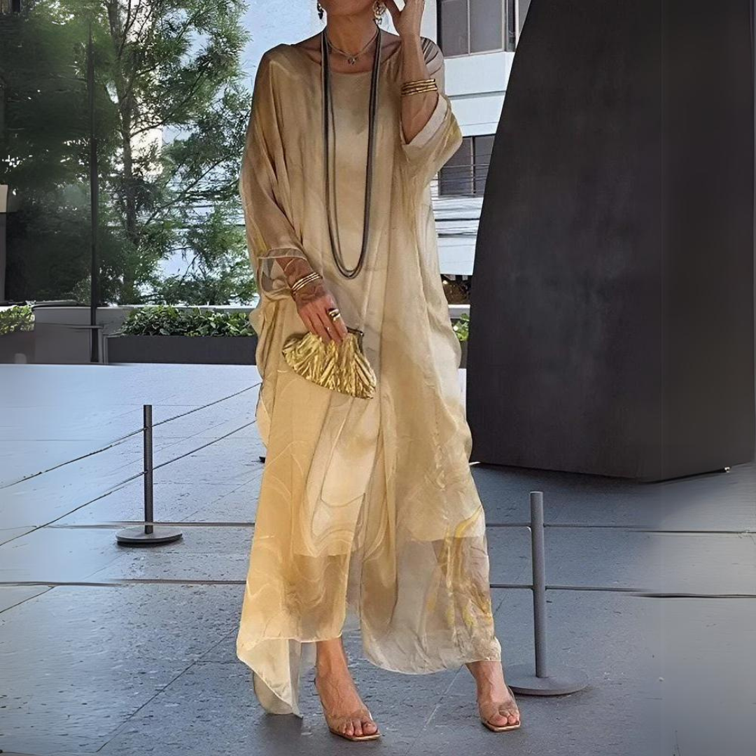 Elegantes Damen Abendkleid Chiffon Für Festliche Anlässe