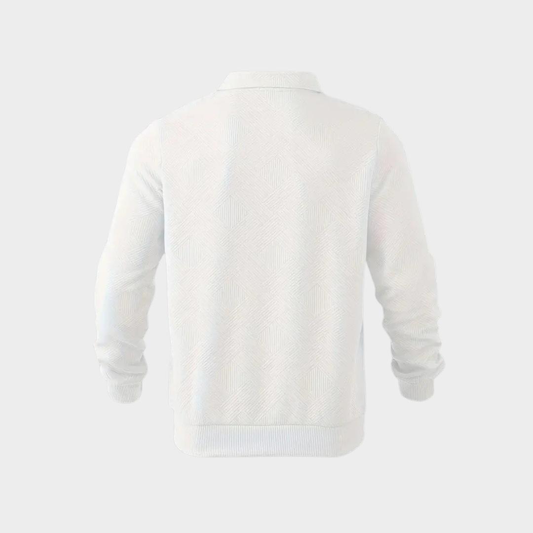 Herren Pullover Halb-Reißverschluss Freizeitshirt