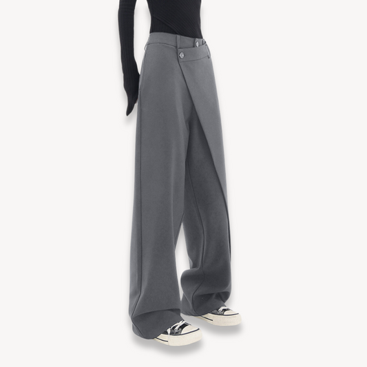 Eveloria Damen Baggyhosen Stilvoll Schwarz - Eveloria