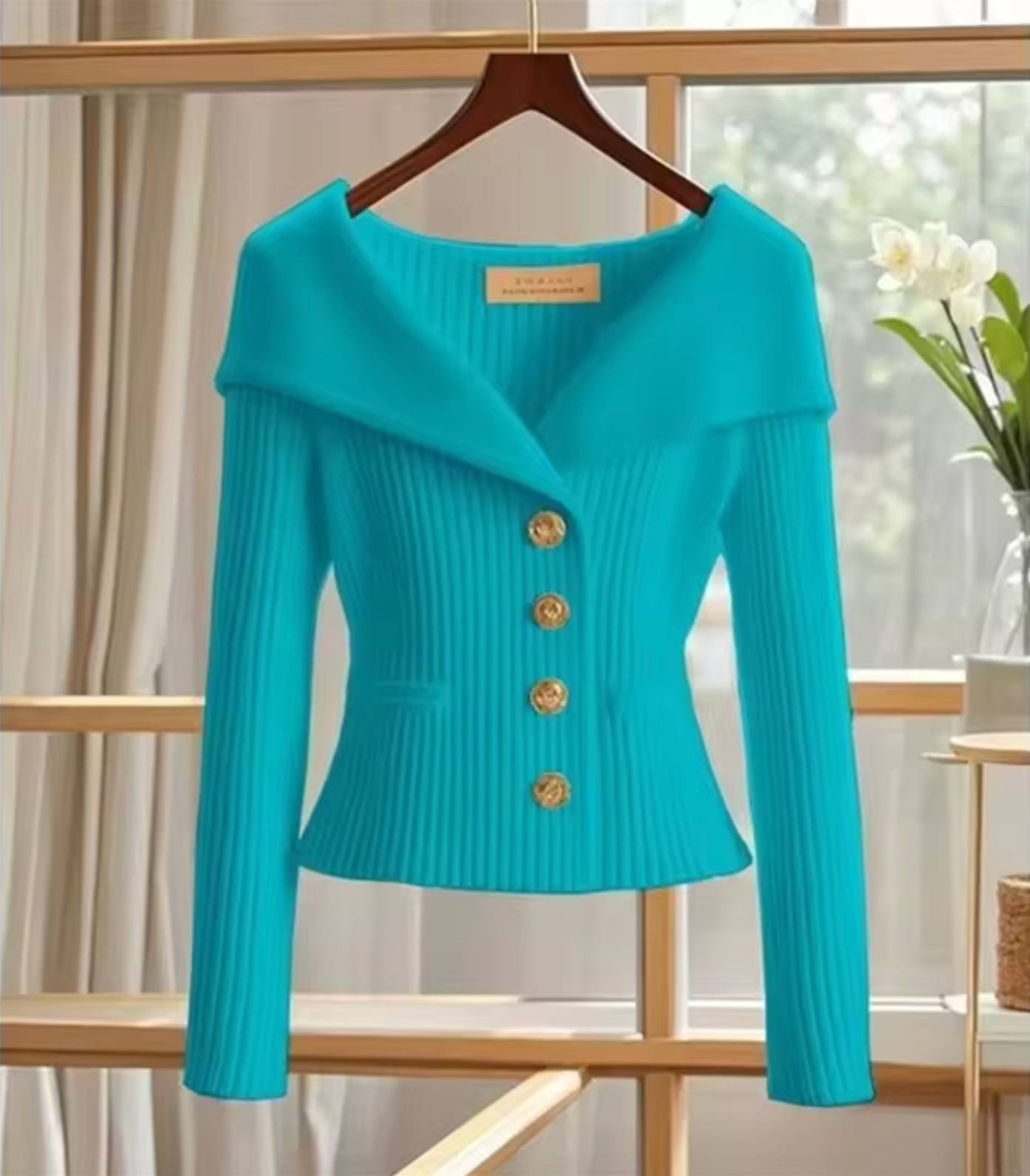 Damen Strickjacke Kurz Cardigan Übergangsjahre