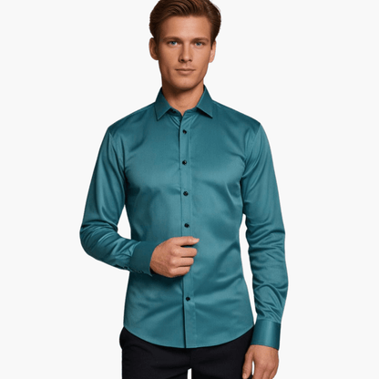 Herren Slimfit Langarmhemd