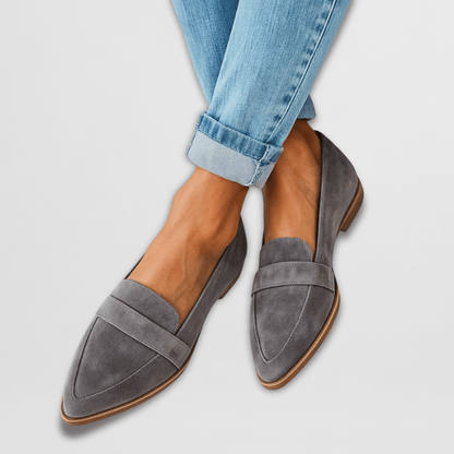 Damen Orthopädische Loafer Spitz Zulaufend