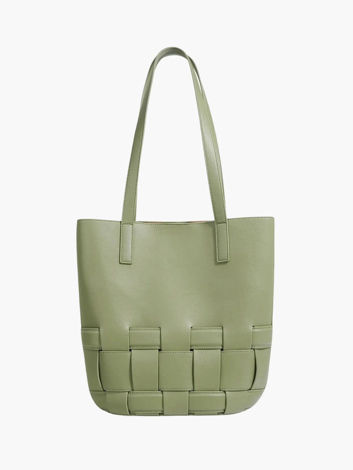 Geflochtene Damen Ledertasche