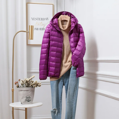Gudrun Damen Winterjacke Kapuze Reißverschluss