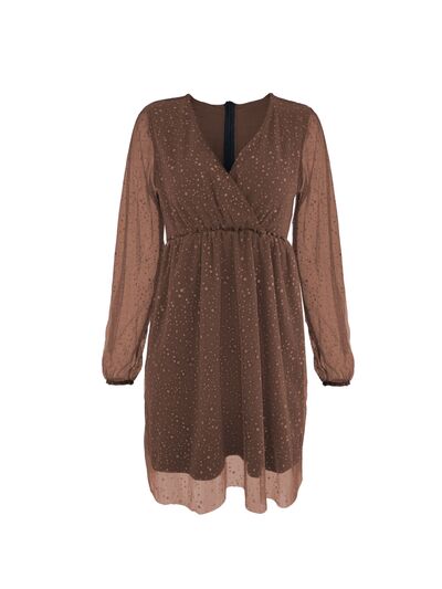 Eveloria Damen Mini Kleid Ballonärmel