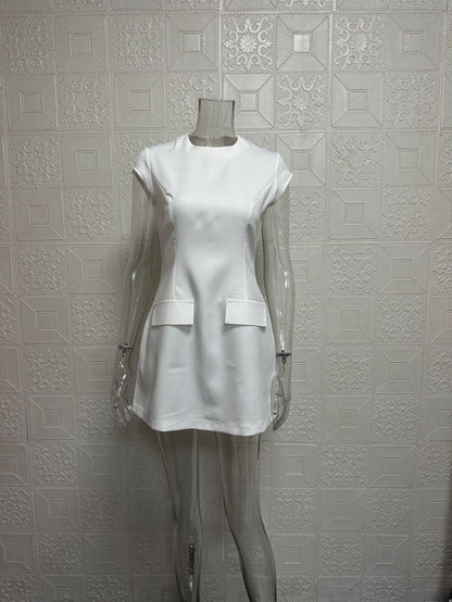 Eveloria Damen Taillenkleid Taschenrock