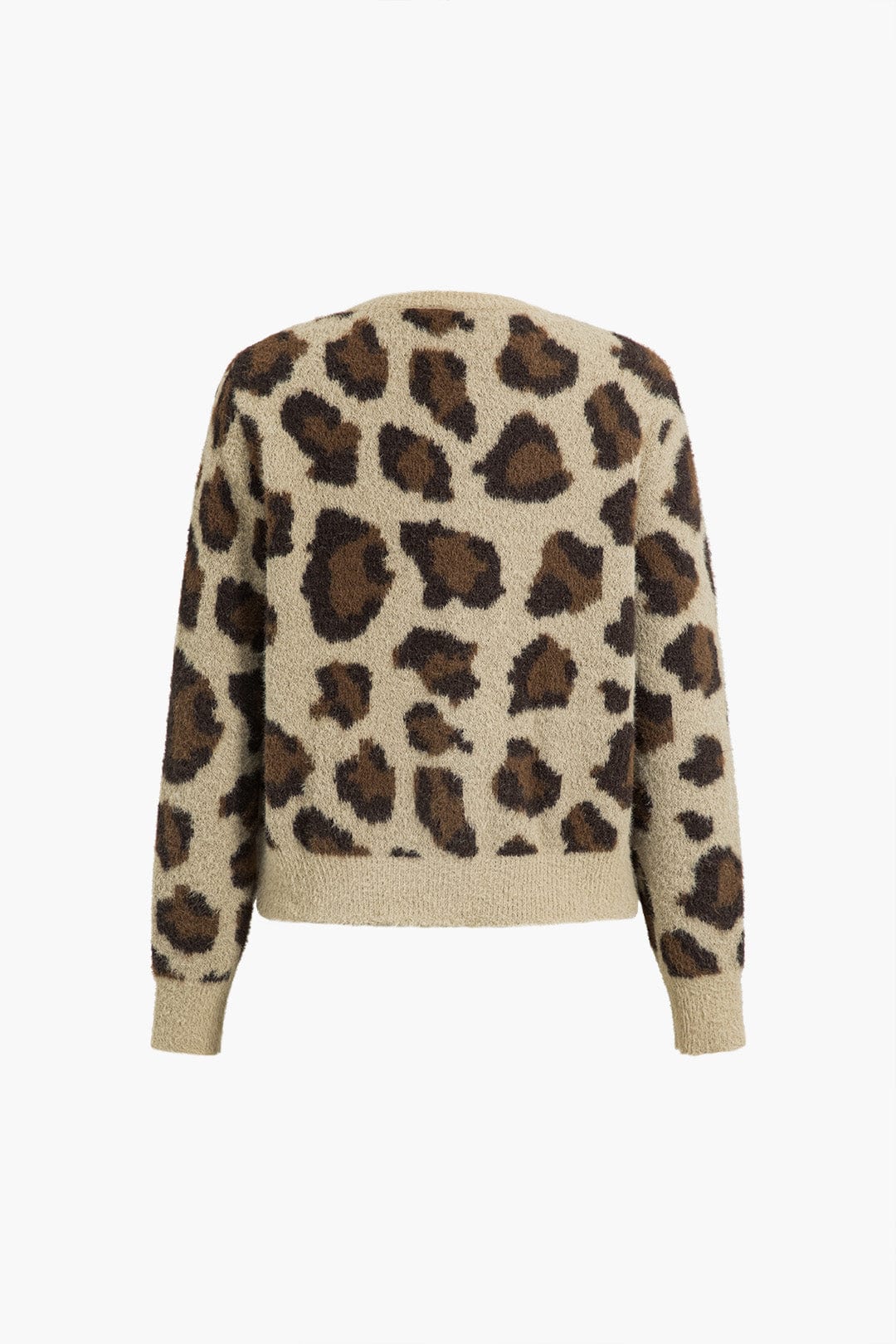 Leona Damen Cardigan Leopardenmuster Weich