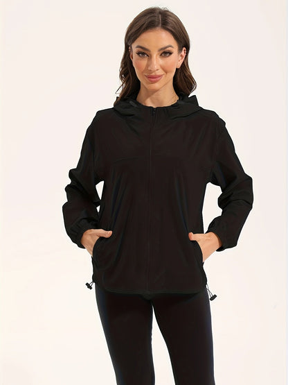 Damen Sportjacke Wasserdicht Kapuze
