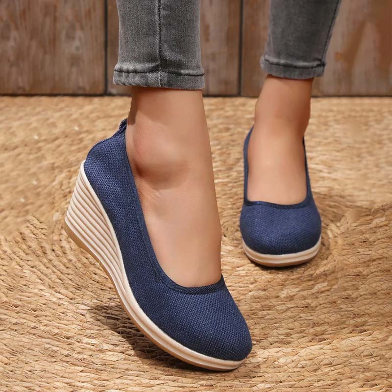 Eveloria Damen Keilschuhe Lässig
