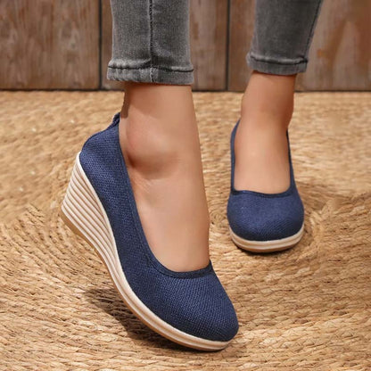 Eveloria Damen Keilschuhe Lässig