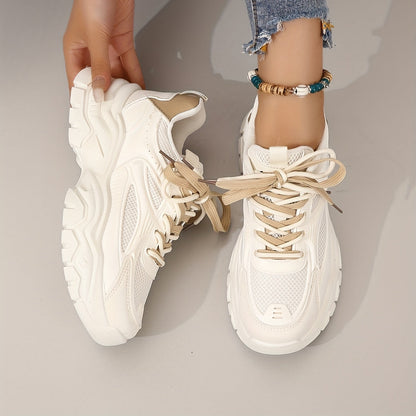 Eveloria Damen Plateau Sneaker Moderner Look