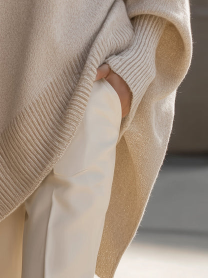 Damen Oversized Pullover Elegantes Design