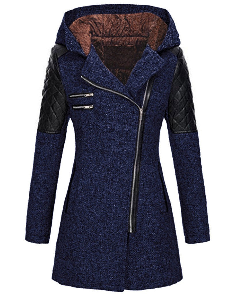 Damen Winterjacke Elegant Wollstoff