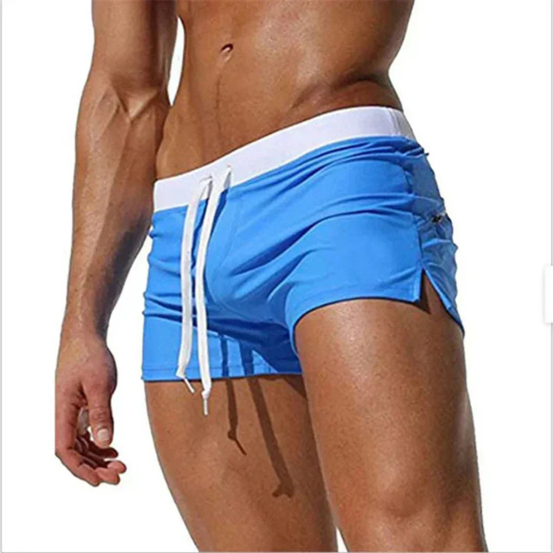 Herren Badeshorts Sommer atmungsaktiv mit Kordelzug