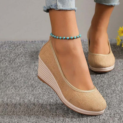 Eveloria Damen Keilschuhe Lässig - Eveloria