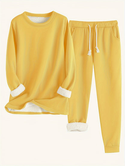 Damen Lässiges Winter-Loungewear-Set