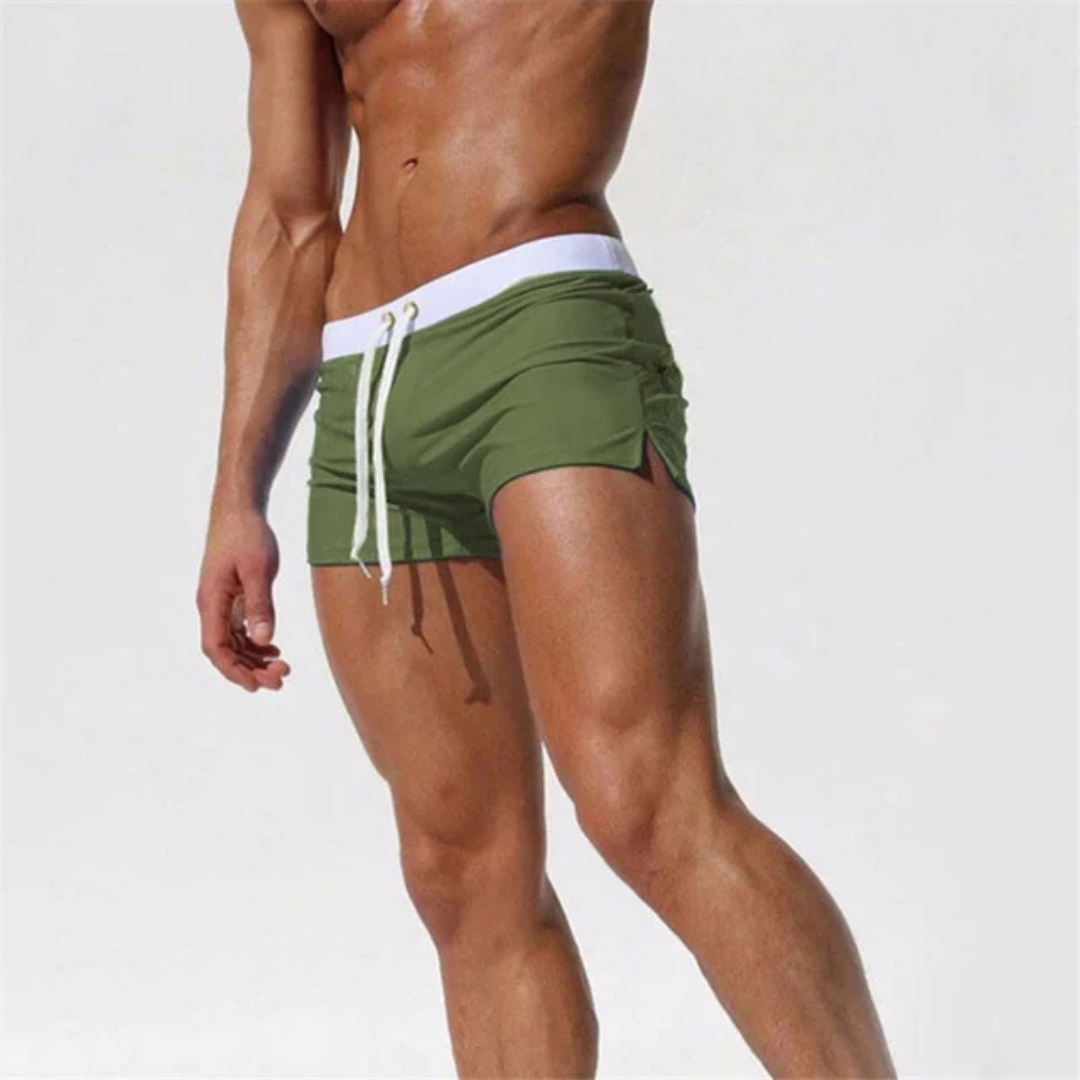 Herren Badeshorts Sommer atmungsaktiv mit Kordelzug