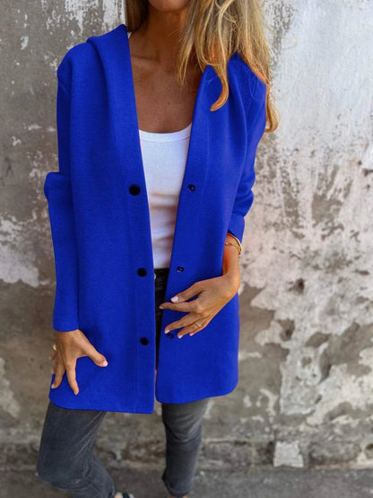 Eveloria Damen Cardigan Mit Kapuze Lässig