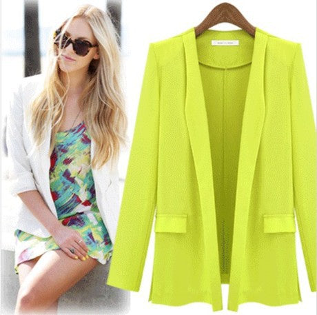 Damen Blazer Elegant Schmal Eveloria