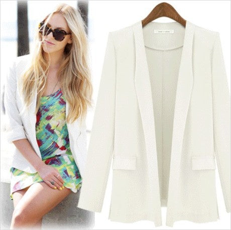 Damen Blazer Elegant Schmal Eveloria