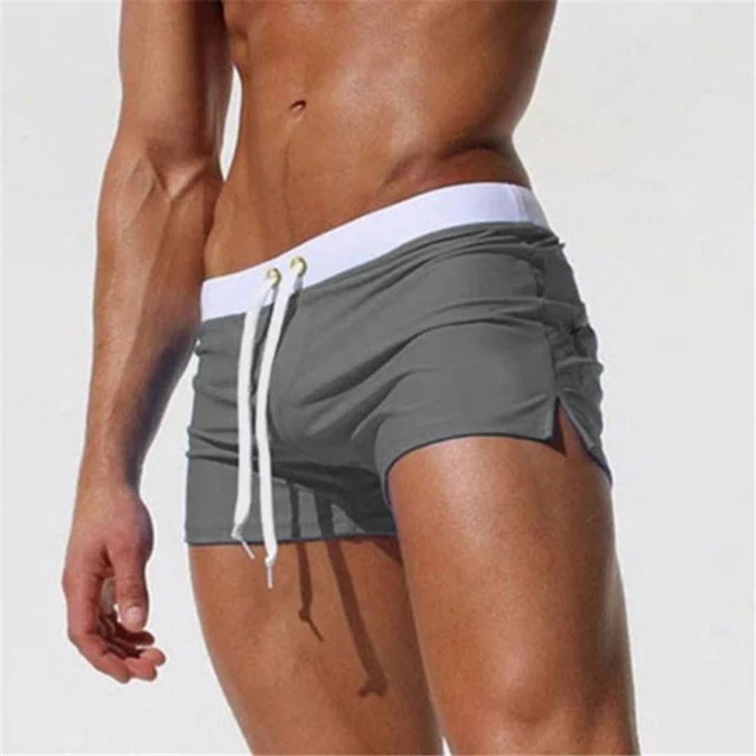 Herren Badeshorts Sommer atmungsaktiv mit Kordelzug