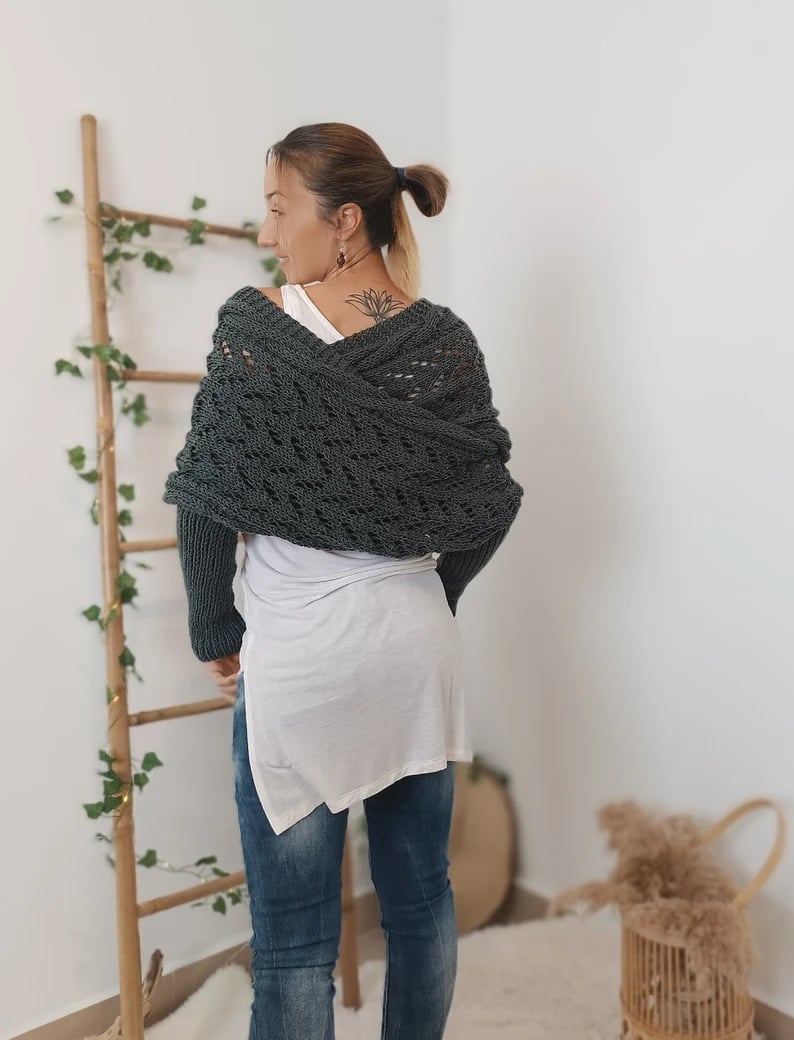 Eveloria Damen Strickschal Bequem
