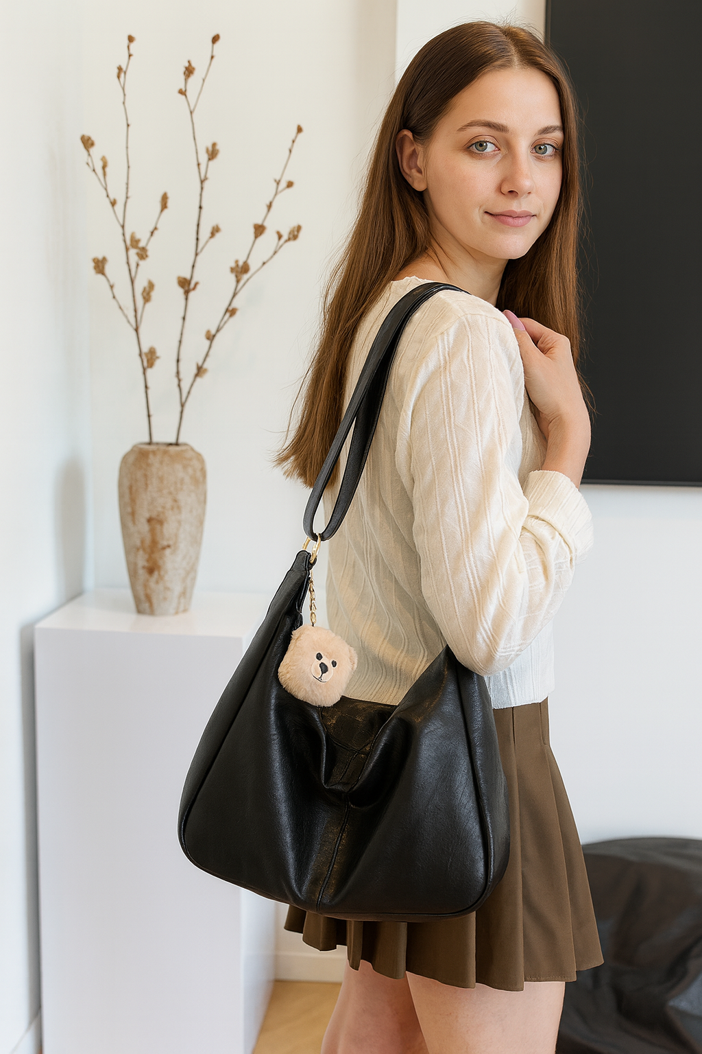Damen Hobo-Handtasche Lässig