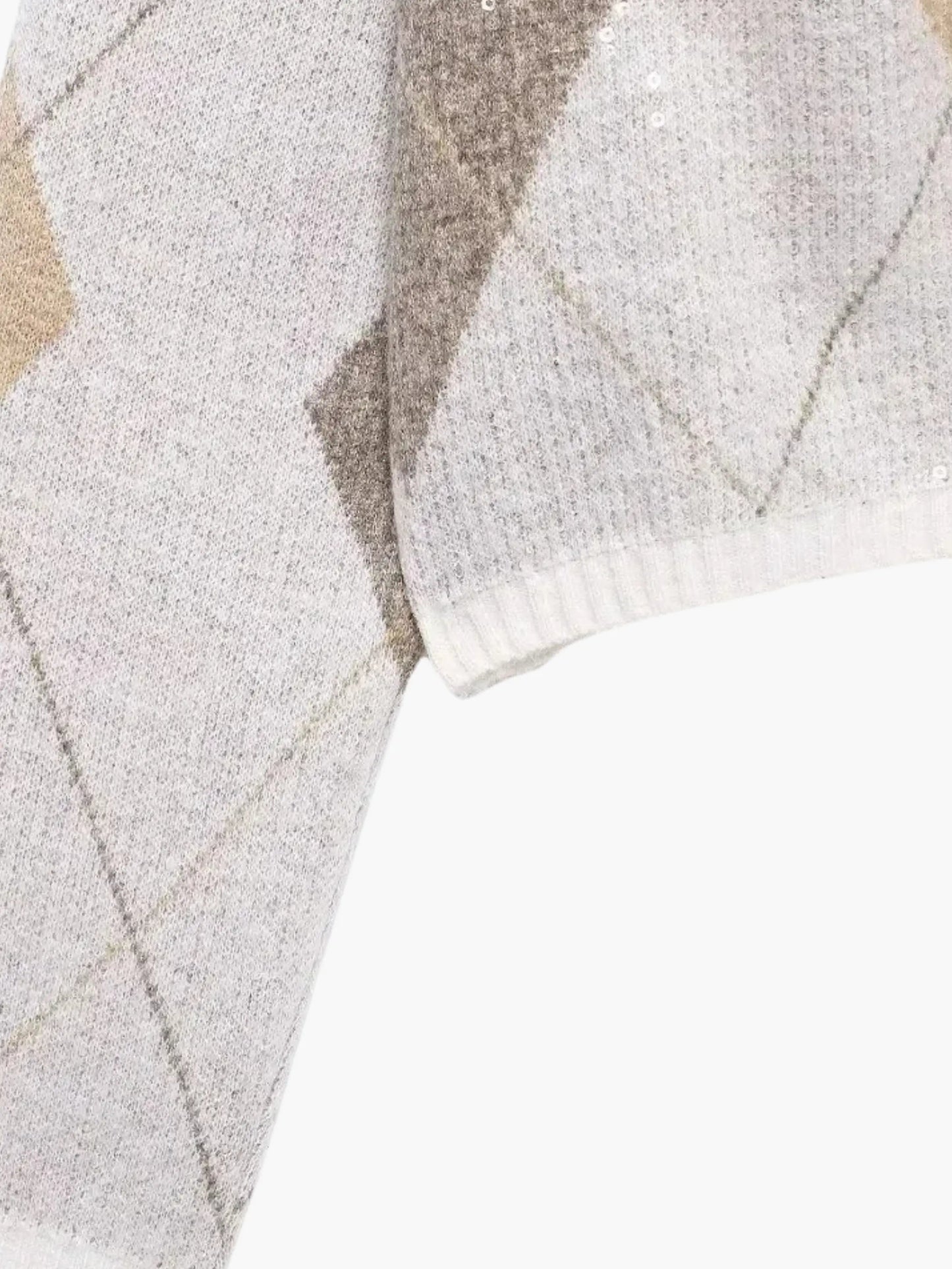 Damen Strickjacke Argylemuster