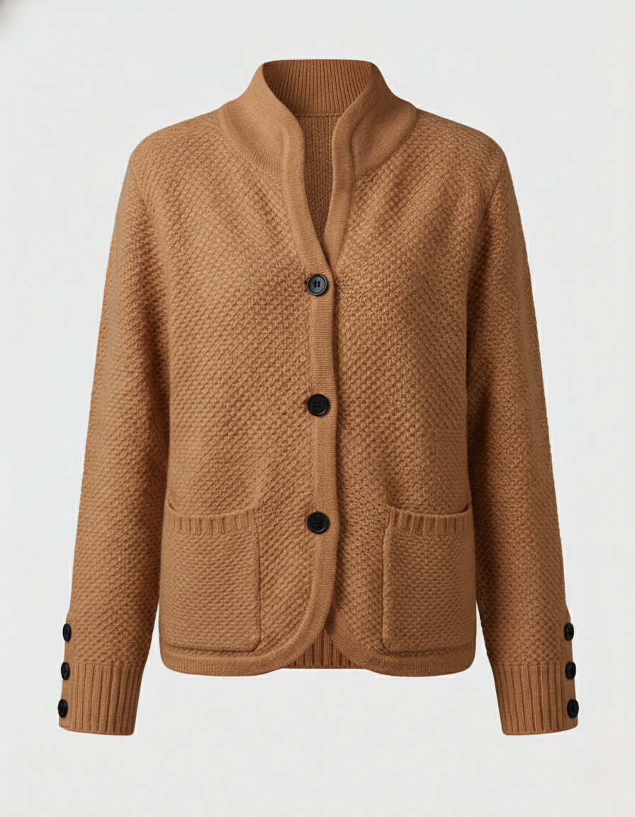 Damen Kaschmir Strickjacke