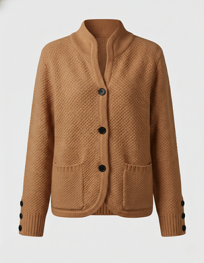 Damen Kaschmir Strickjacke