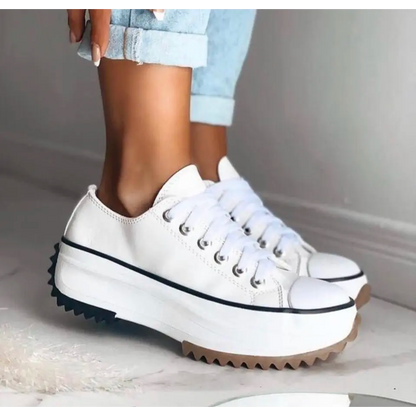 Eveloria Damen Orthopädische Plateau Sneaker