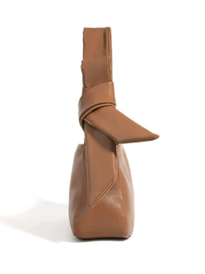 Leder Umhängetasche Damen Minimalistisch Knotengriff