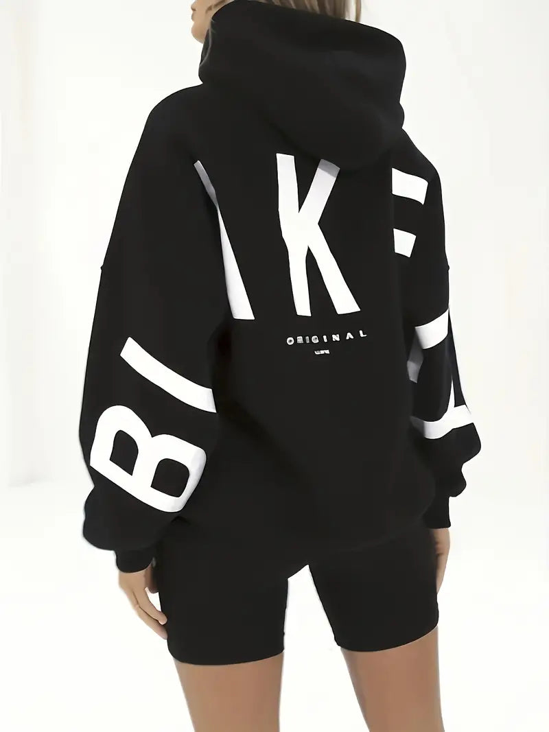 Damen Warme Kapuzenjacke Musterdesign